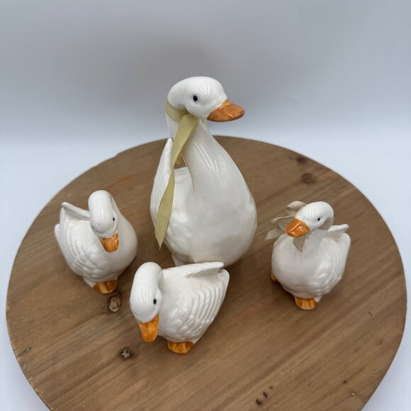 Takahashi San Francisco Geese Family Set of 4 Figurines Made in Japan Vintage f - Picture 2 of 15